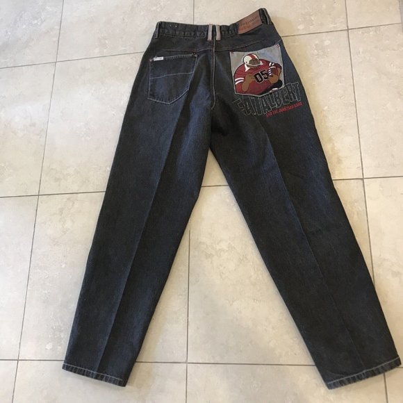 Platinum Fubu Men's Jeans Size W32 / L34 FAT ALBERT And The Junkyard Gang - Picture 12 of 14